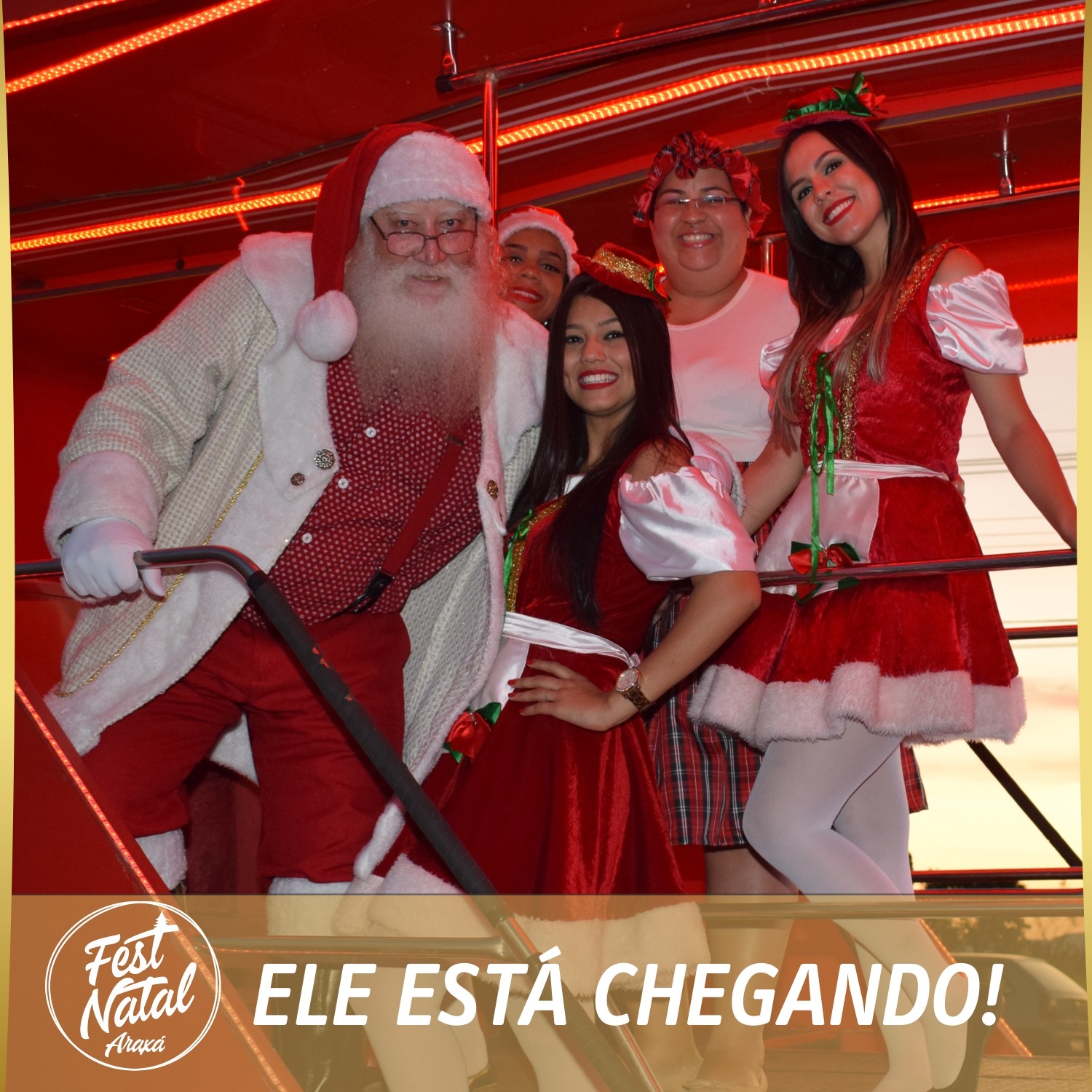 Caravana do Papai Noel chega em Araxá! Sexta feira ? na Carreta da Coca Cola.