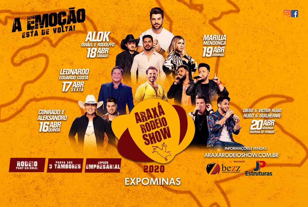 Araxá Rodeio Show – Grade do evento e confira preços