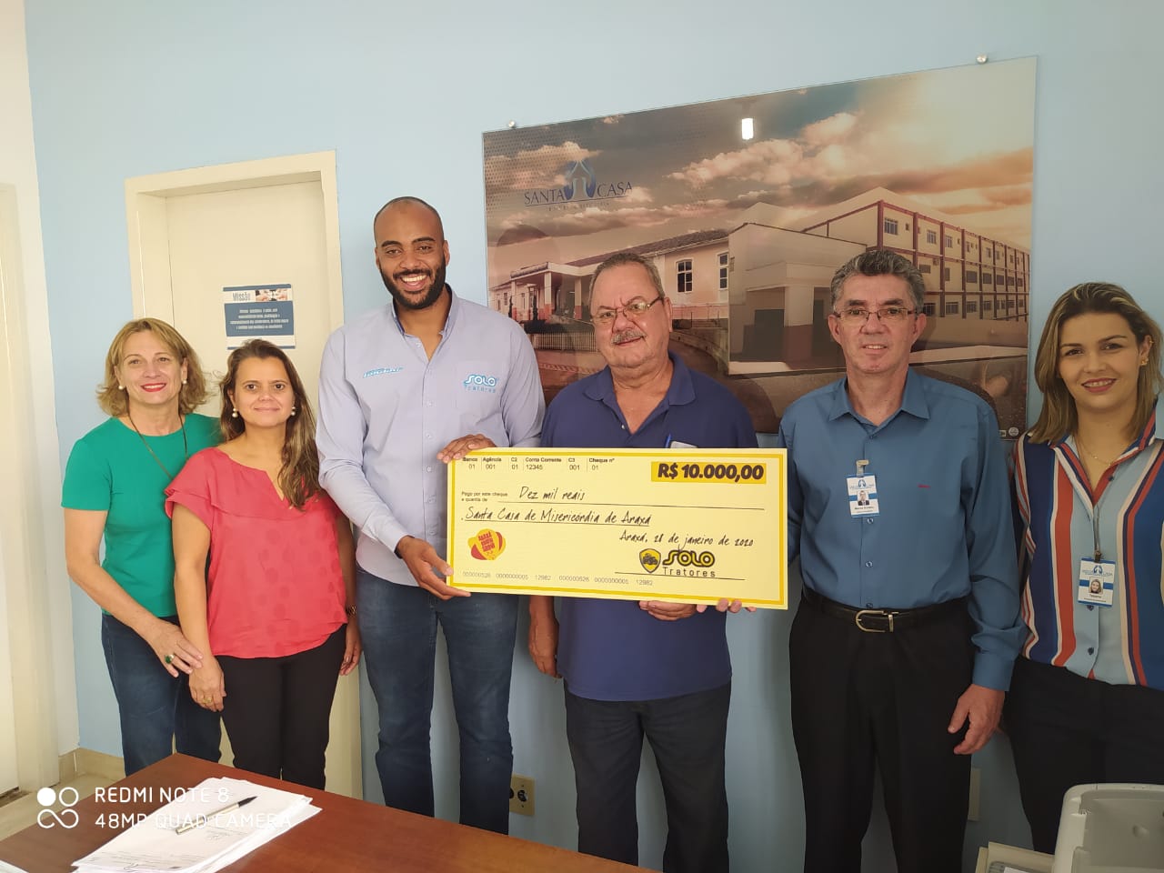 Araxá Rodeio Show: empresa parceira faz doação à Santa Casa