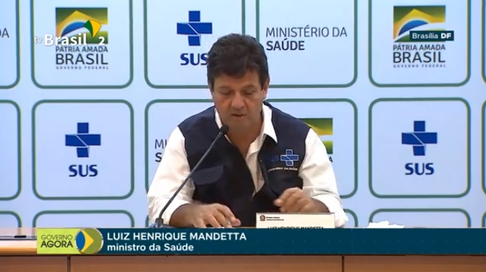 Ministério da Saúde – Números dos Coronavírus chegam 25 óbitos no Brasil – 22/03/2020