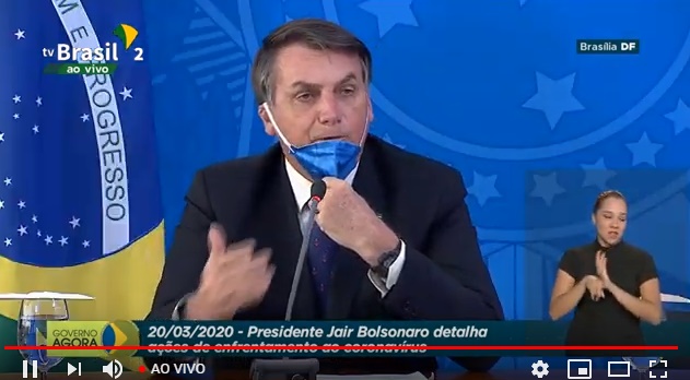 Presidente Bolsonaro detalha ações de enfrentamento ao coronavírus