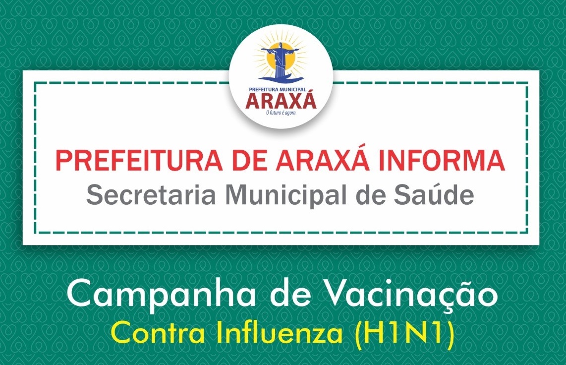 Vacina Contra Gripe Influenza +60 novos locais em Araxá.