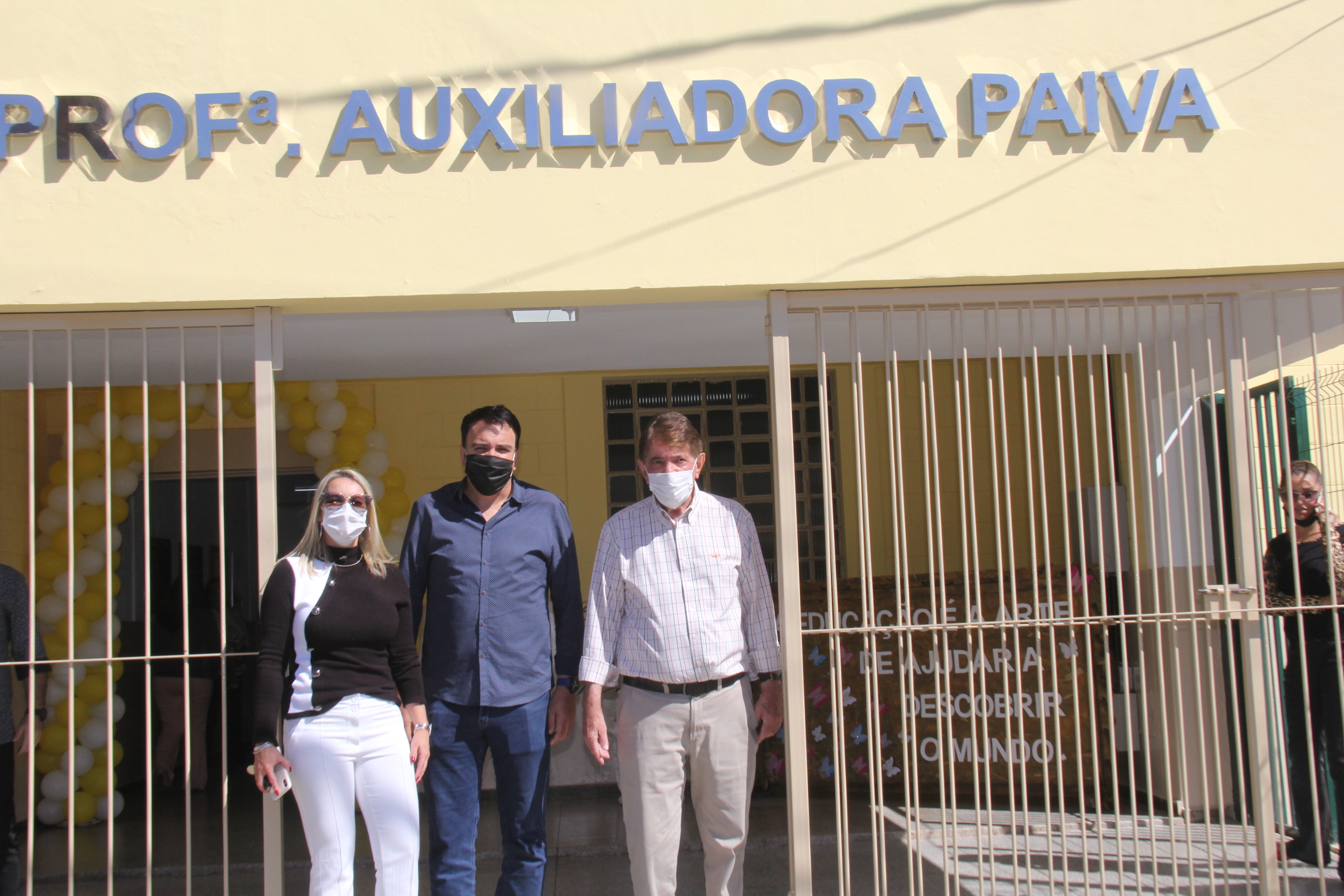 Escola Auxiliadora Paiva no Bairro Boa Vista reinaugurado pela Prefeitura de Araxá