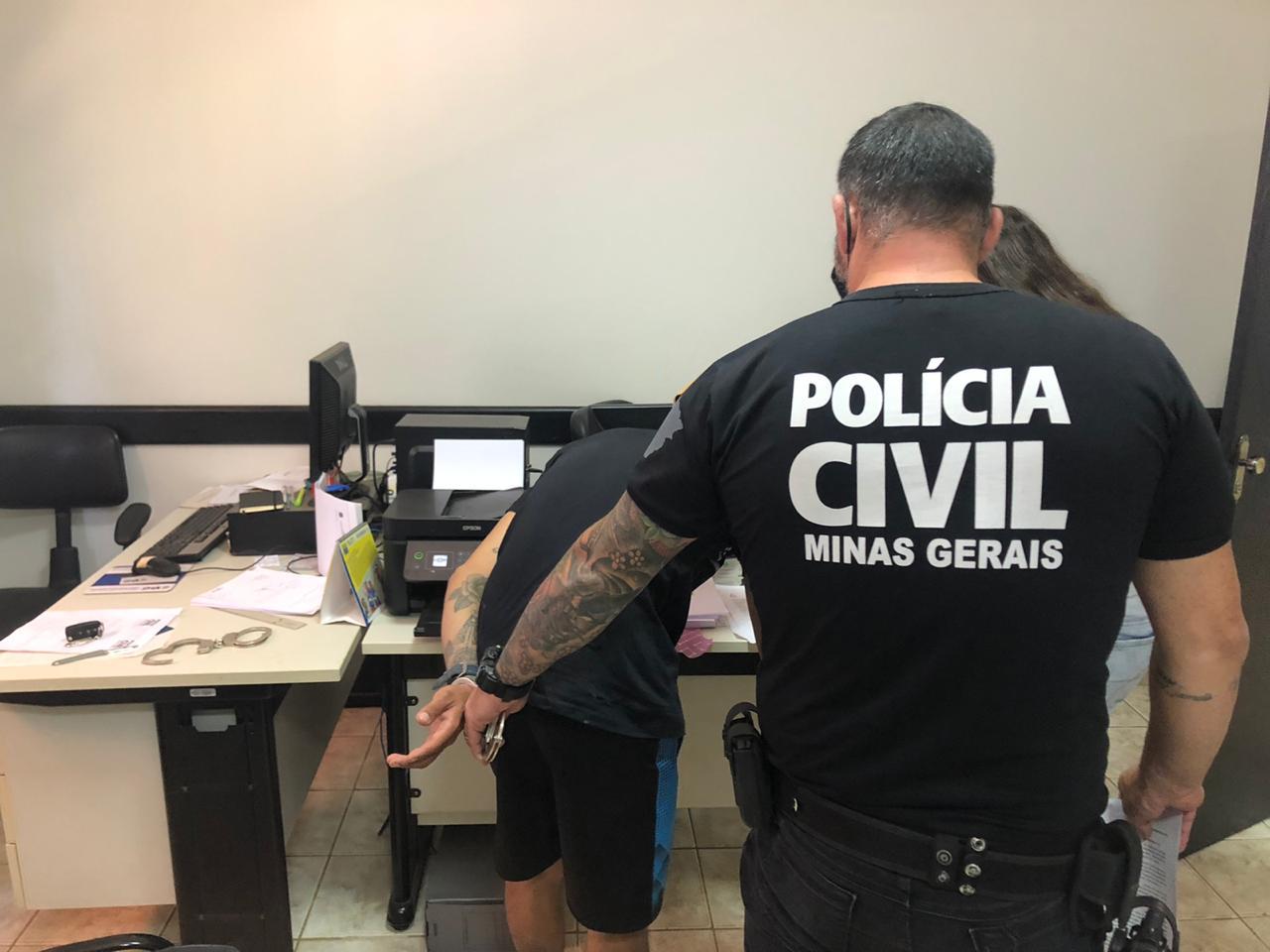 PC prende suspeito de golpe de internet em Campos Altos.