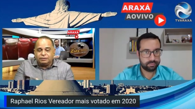 Araxá ao Vivo – Raphael Rios fala de união politica e vai disputar a presidência da Câmara 2021