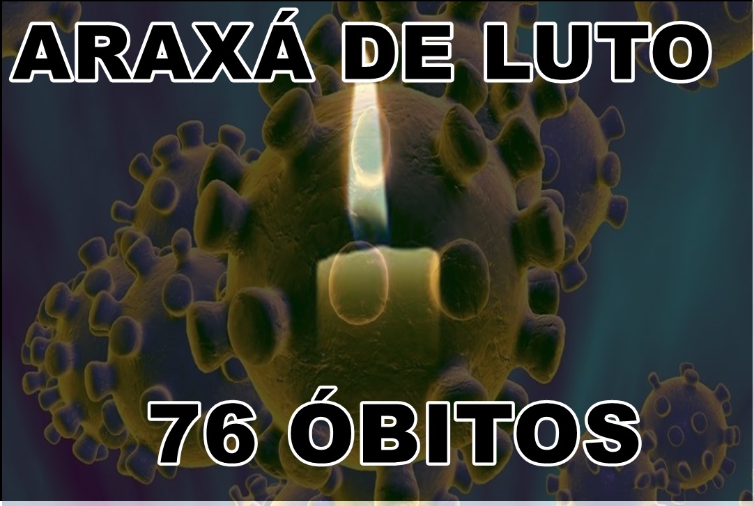 Araxá confirma 5 óbitos em 24 horas, Coronavírus deixa de luto á cidade e  76 famílias