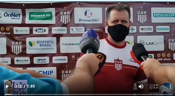 Rogério Henrique de volta ao comando do CAP de Patrocínio.(vídeo)