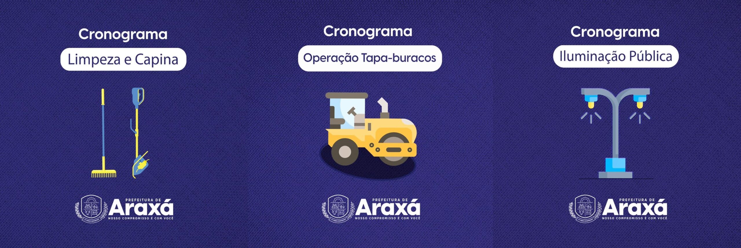 Cronograma de serviços da Secretária de Serviços Urbanos 07/06/2021