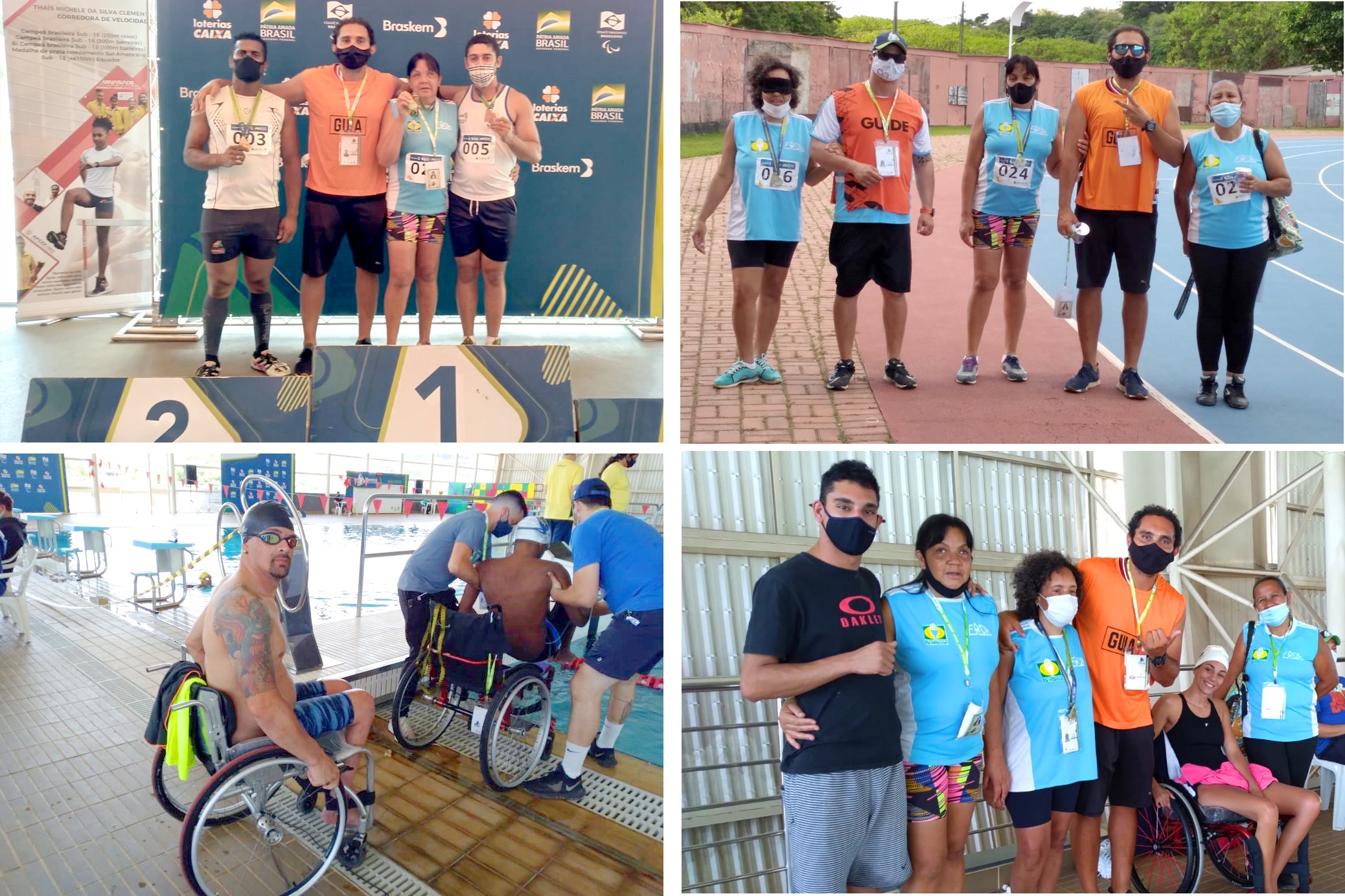 Atletas paralímpicos araxaenses ganham medalhas em torneio realizado em Belo Horizonte