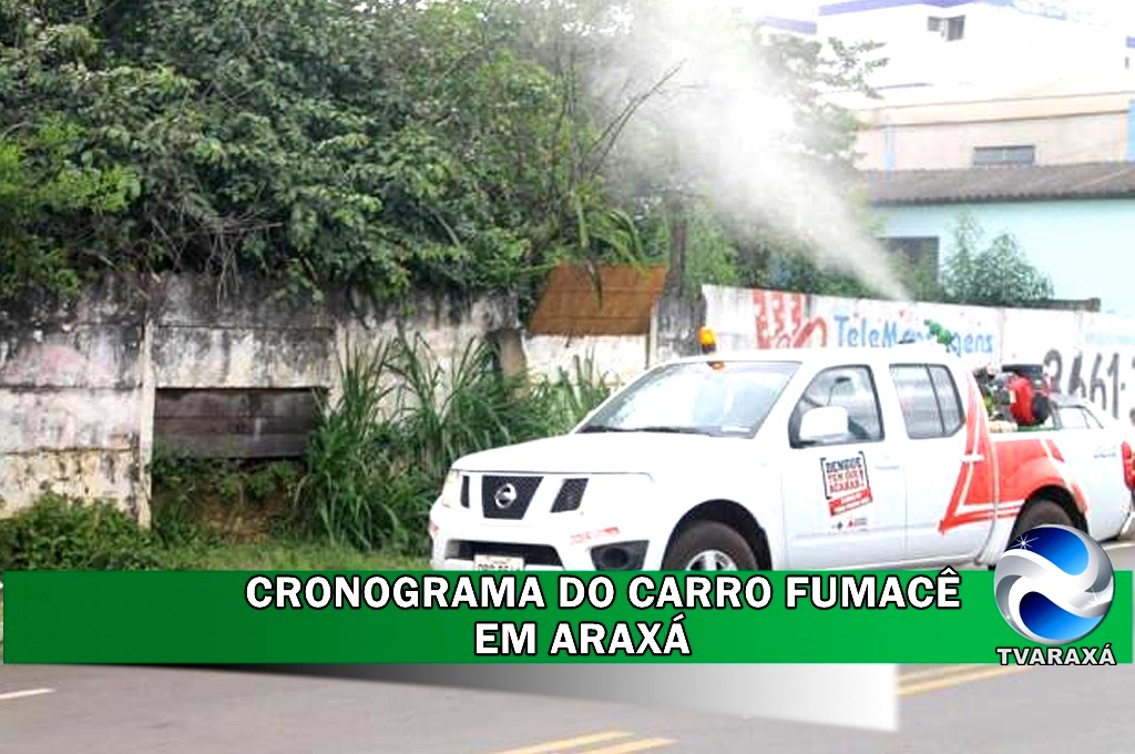 CRONOGRAMA CARROS FUMACÊ UBV PESADO – 20 A 25 DE MAIO