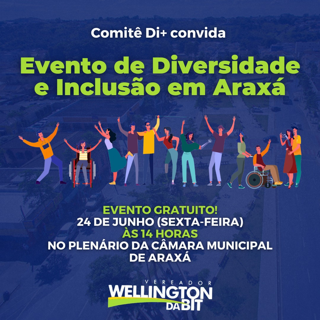 Comitê DI + convida: Evento de Diversidade e Inclusão em Araxá