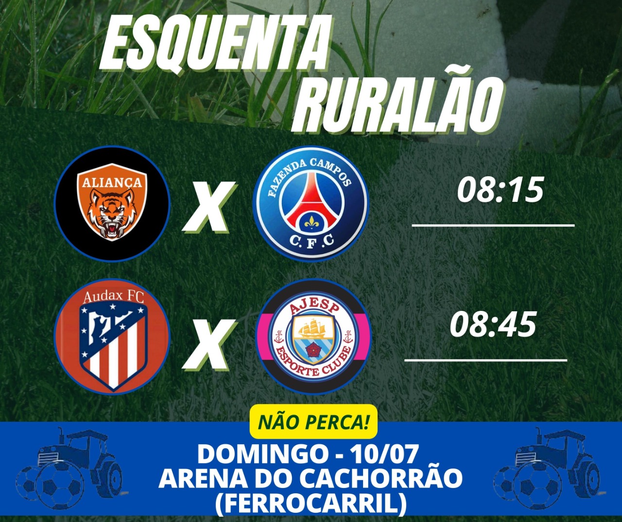 Domingão tem esquenta para o Ruralão na Arena do Cachorrão.