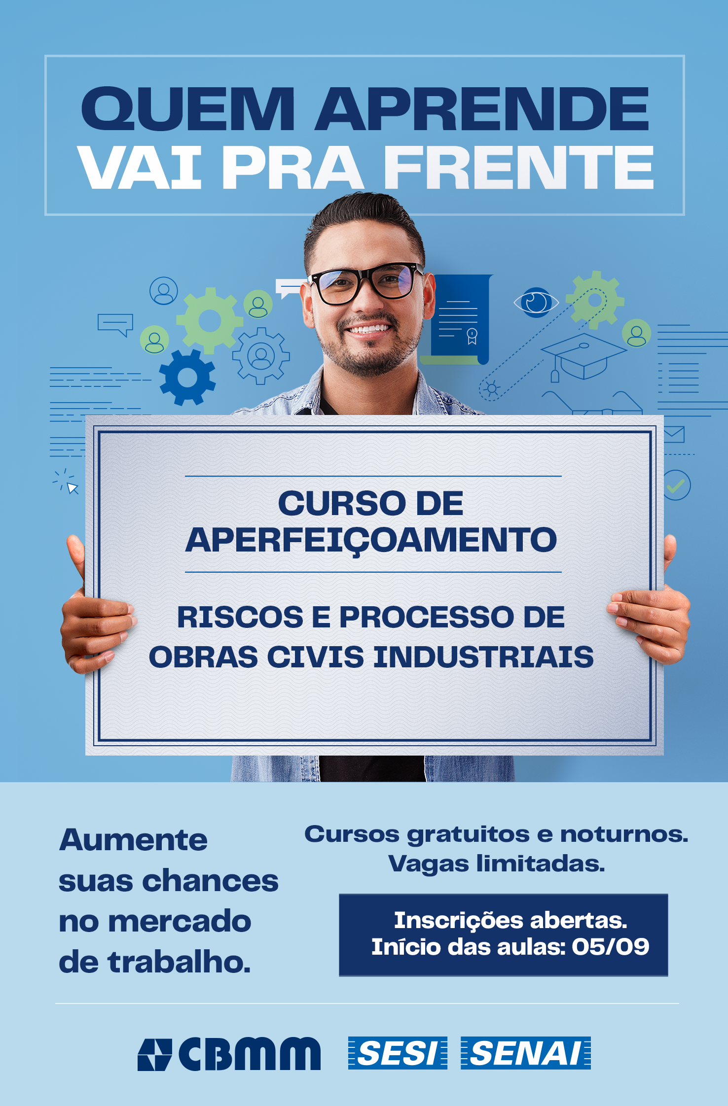 CBMM e SENAI abrem inscrições para terceira fase do Programa de Qualificação Profissional