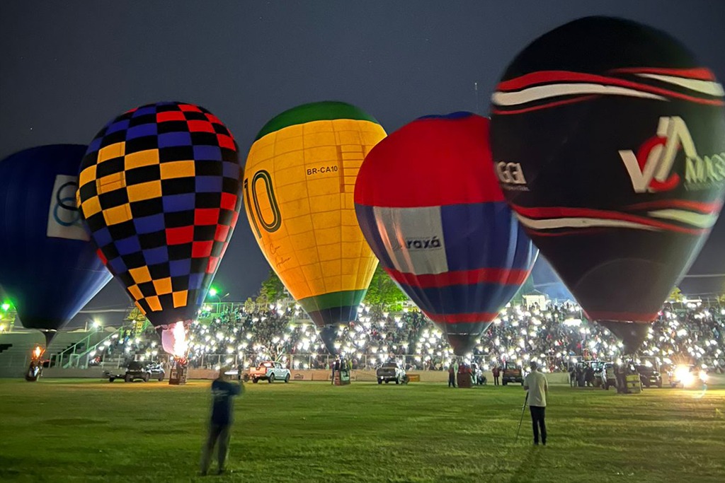 Competições de Balonismo dão um colorido no céu  e solidariedade em Araxá