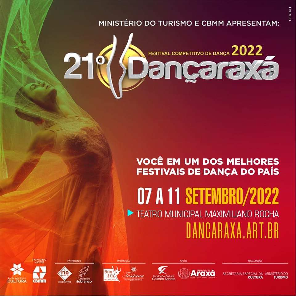 Dança é destaque em Araxá com a 21ª edição do Dançaraxá.