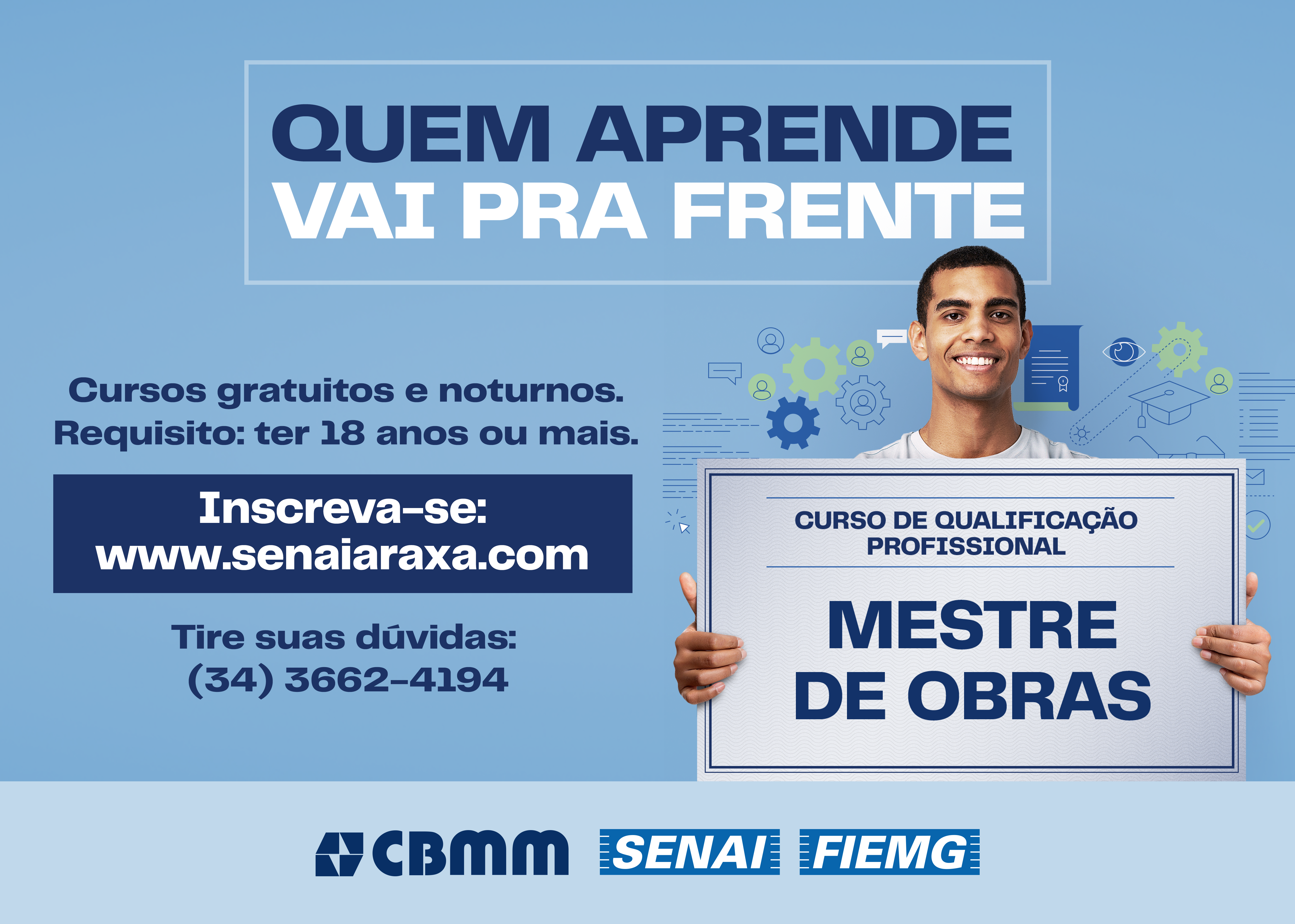 CBMM, em parceria com o SENAI, anuncia mais uma turma para o curso de Mestre de Obras