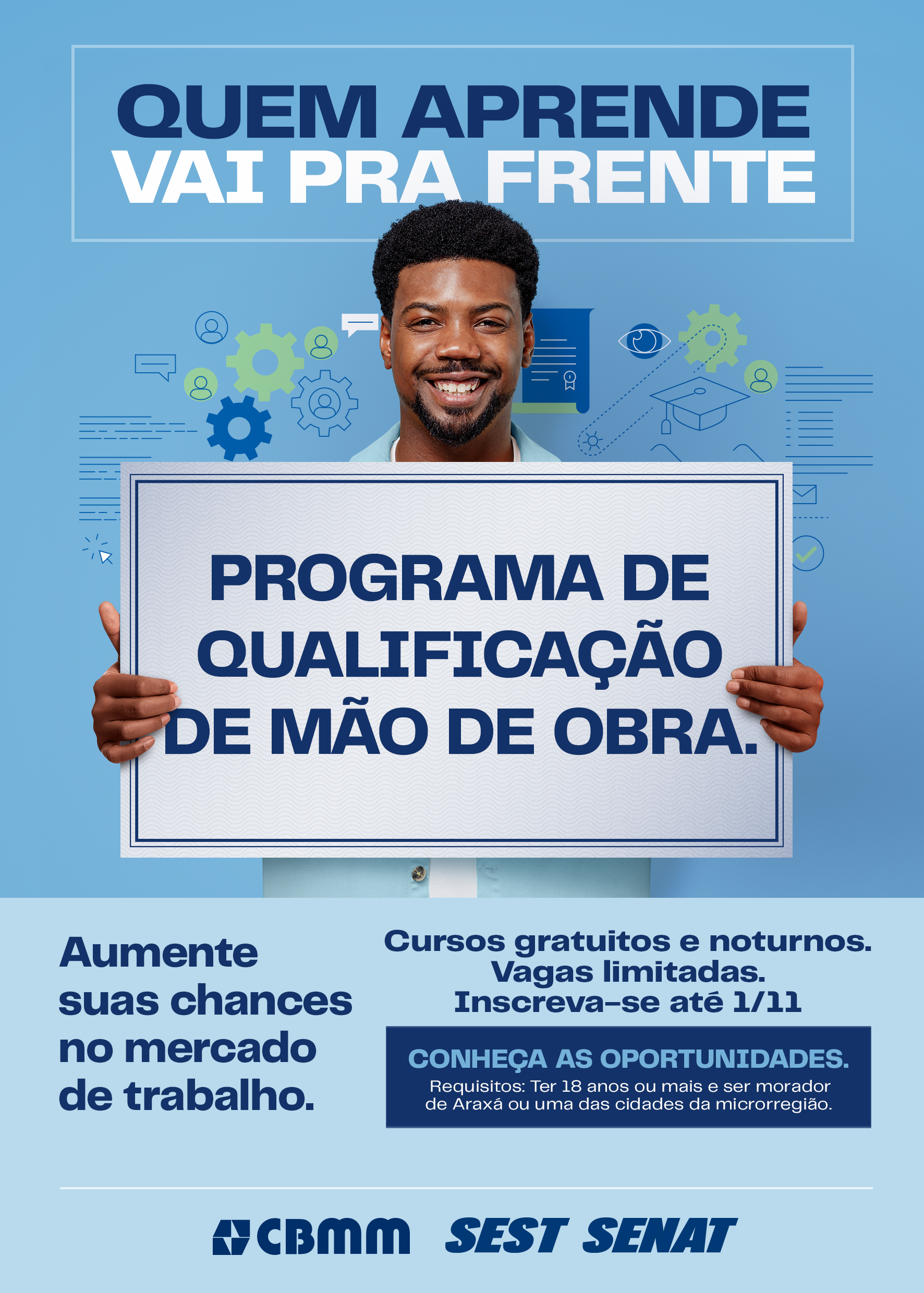 CBMM, em parceria com o SEST/SENAT, anuncia cursos de qualificação de mão de obra