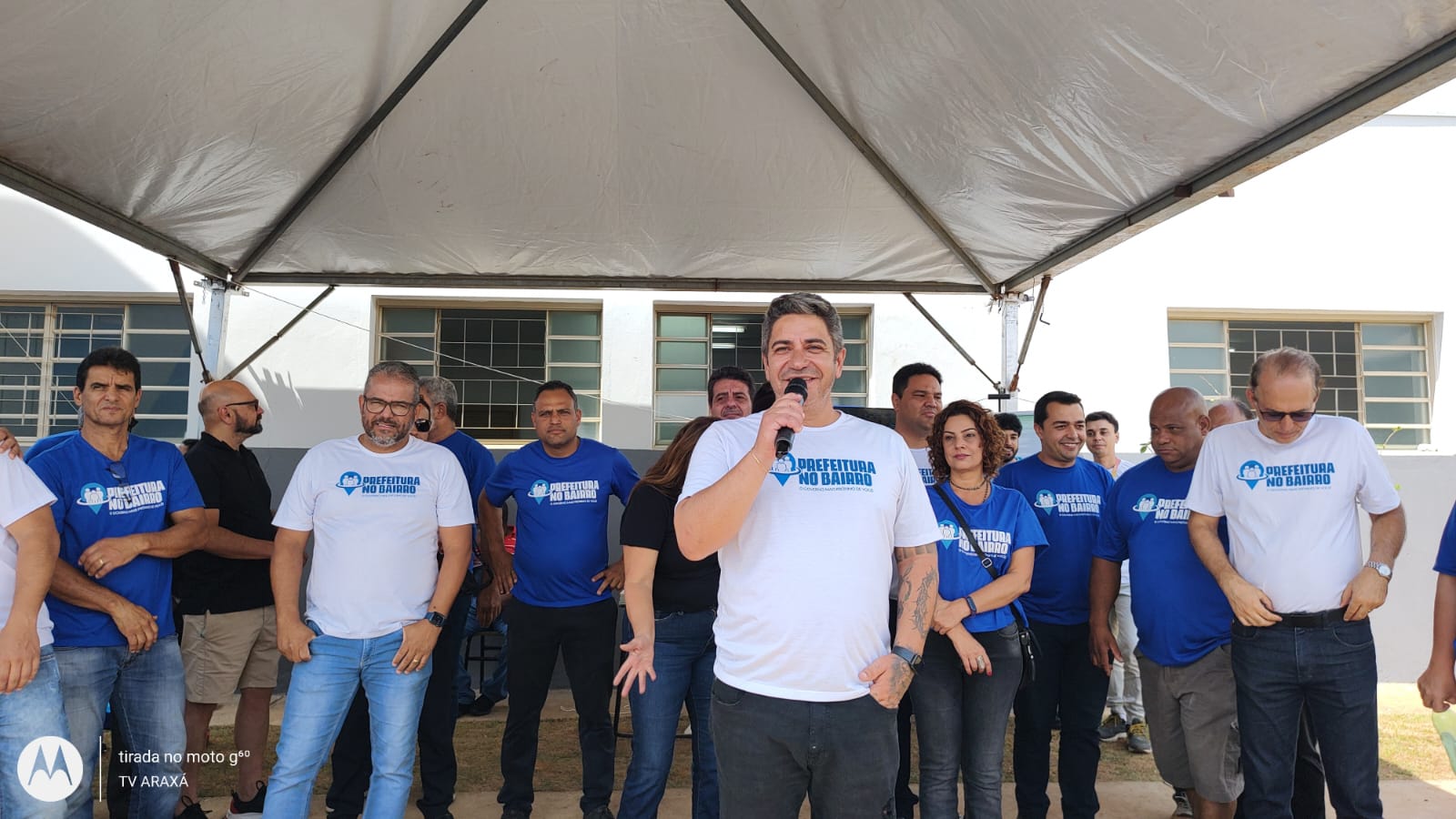 Prefeito Robson Magela  anuncia melhorias do bairro  Novo Horizonte.