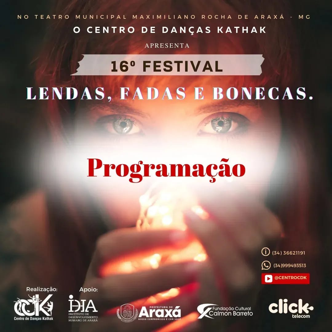 16° Festival Lendas, Fadas e Bonecas de 16 a 19 novembro no teatro municipal