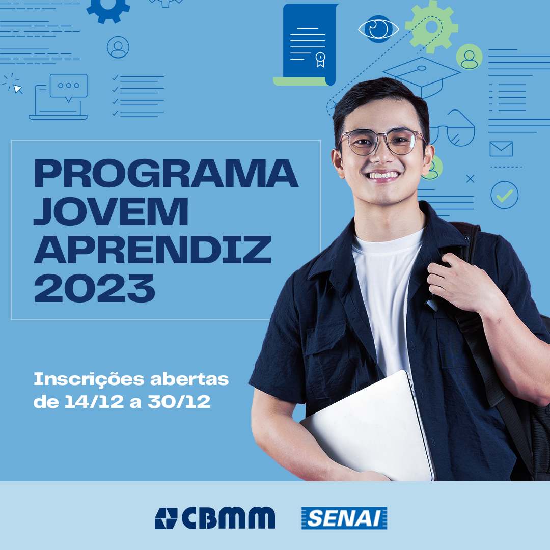 CBMM e SENAI de Araxá abrem inscrições para o Programa Jovem Aprendiz 2023