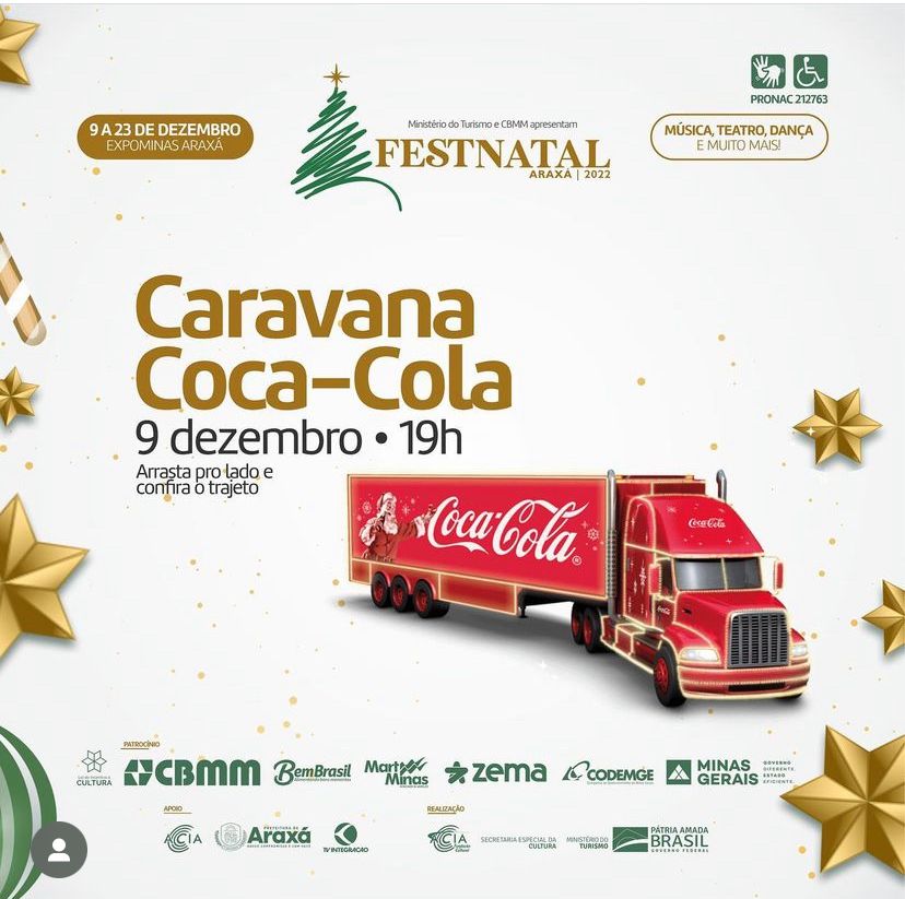 FestNatal começa nesta sexta (9) com chegada do Papai Noel; confira a programação