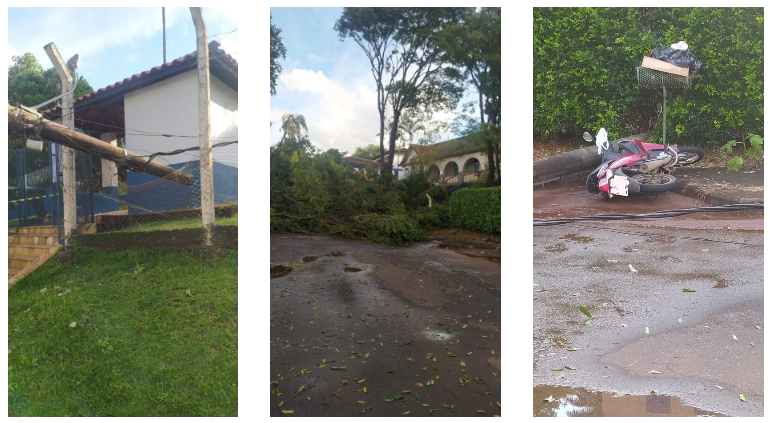 Chuvas fortes causa estragos entorno do parque do barreiro em Araxá