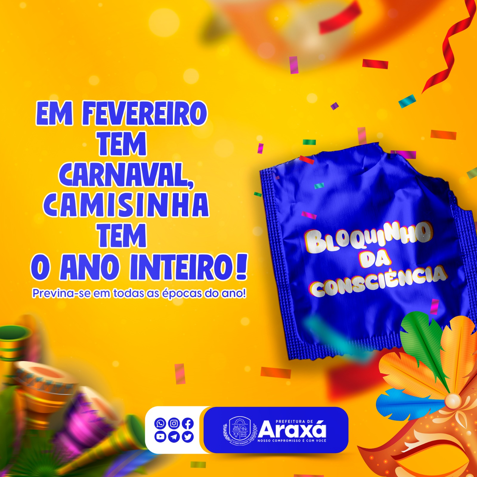 CTA realiza distribuição gratuita de preservativo durante o Carnaval