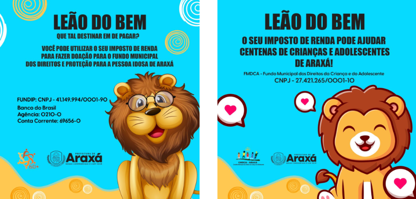 Participe da Campanha Leão do Bem: destinação de parte do Imposto de Renda contribui com projetos sociais para crianças, adolescentes e idosos