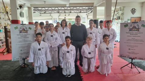 Palestra prevenção contras as drogas; Projeto Tae-kwon-doInclusão e superação.