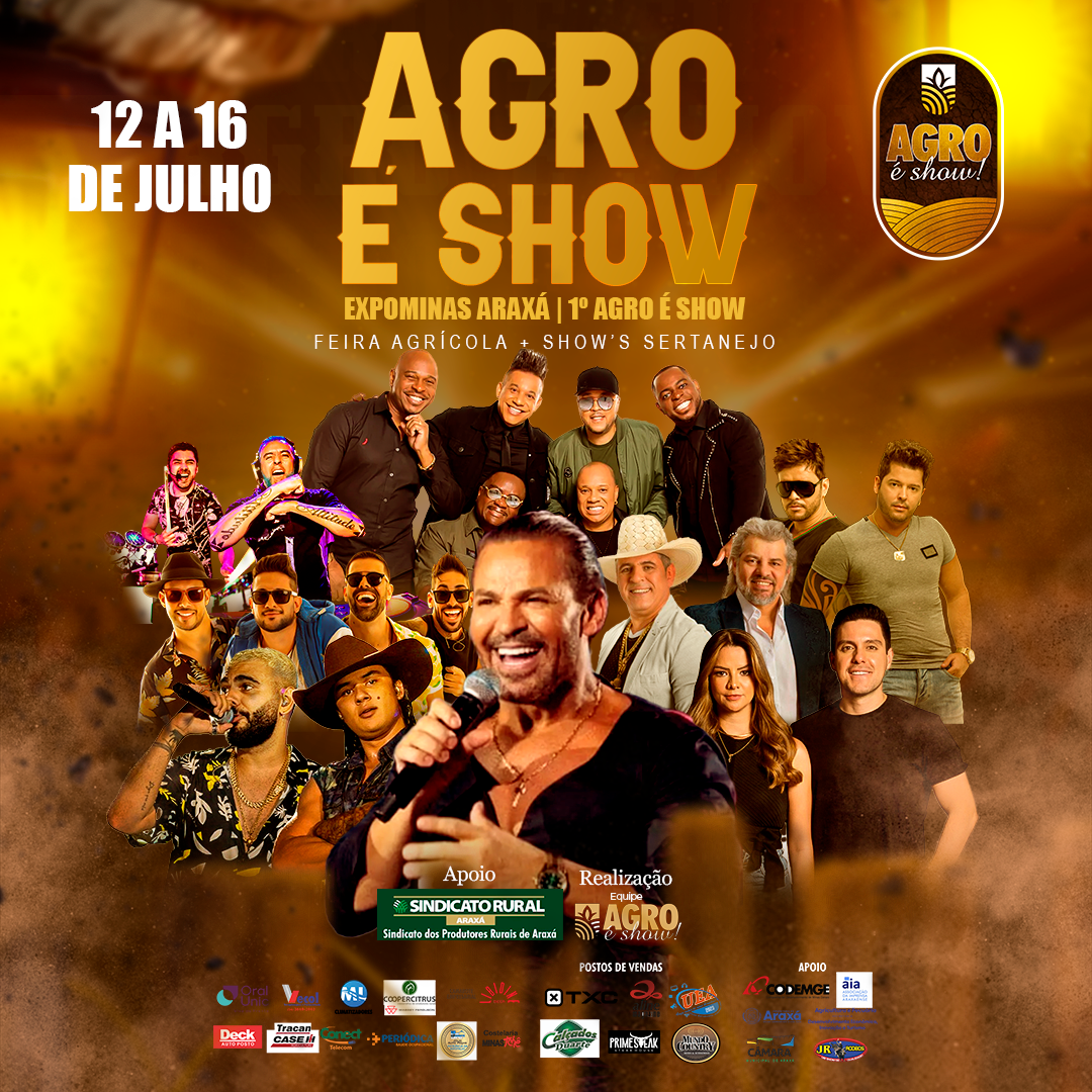 Agro é Show – A  festa do produtor rural de Araxá vai começar.