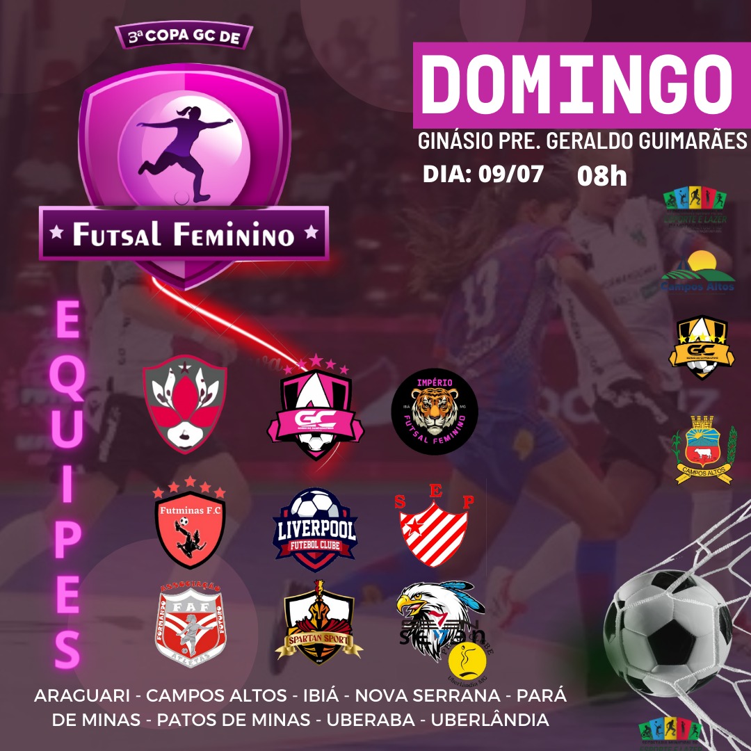 3° Copa GC de Futsal Feminino 2023 em Campos Altos