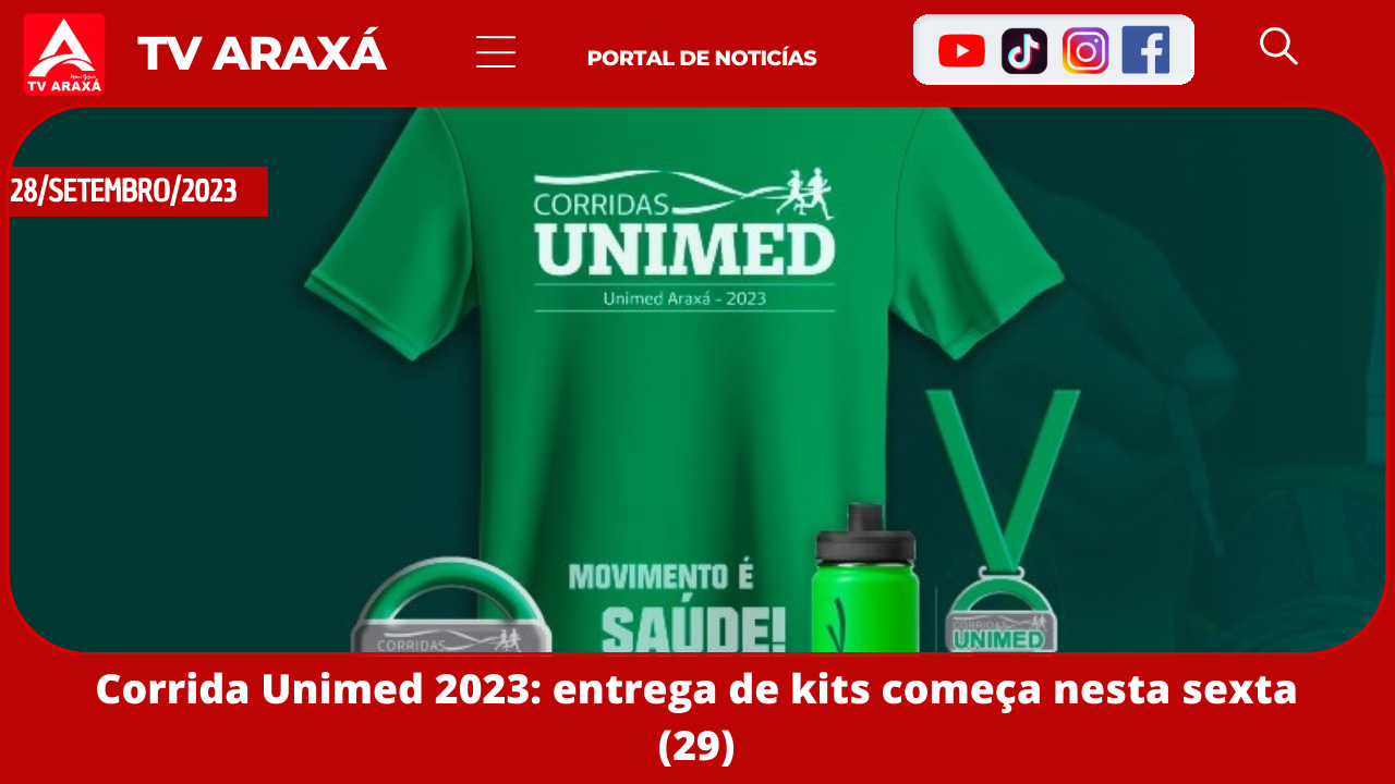 Corrida Unimed 2023: entrega de kits começa nesta sábado (30)