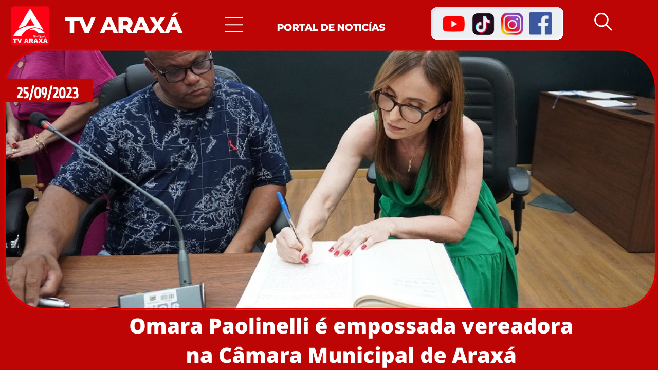 Omara Paolinelli é empossada vereadora na Câmara Municipal de Araxá