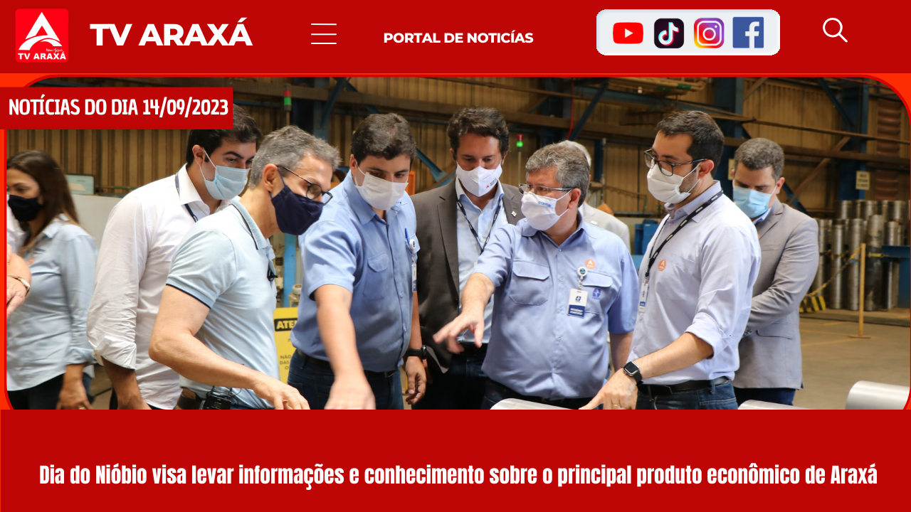 Dia do Nióbio visa levar informações e conhecimento sobre o principal produto econômico de Araxá