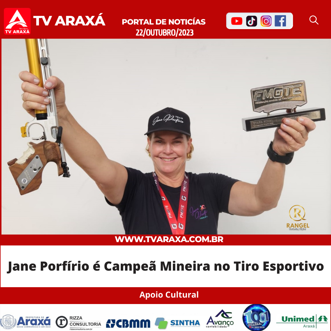 Jane Porfírio é Campeã Mineira no Tiro Esportivo