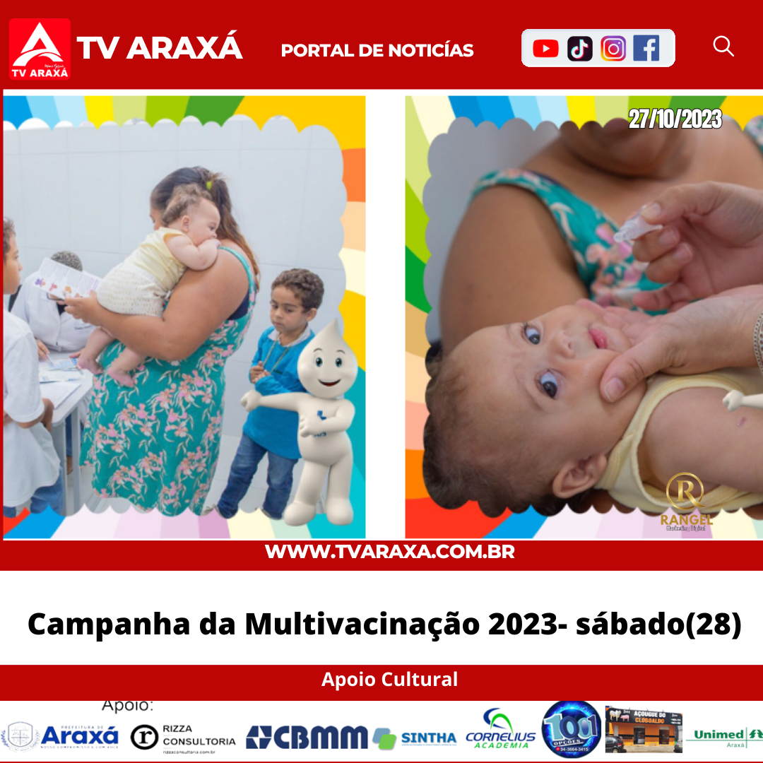 Campanha da Multivacinação 2023- sábado(28)