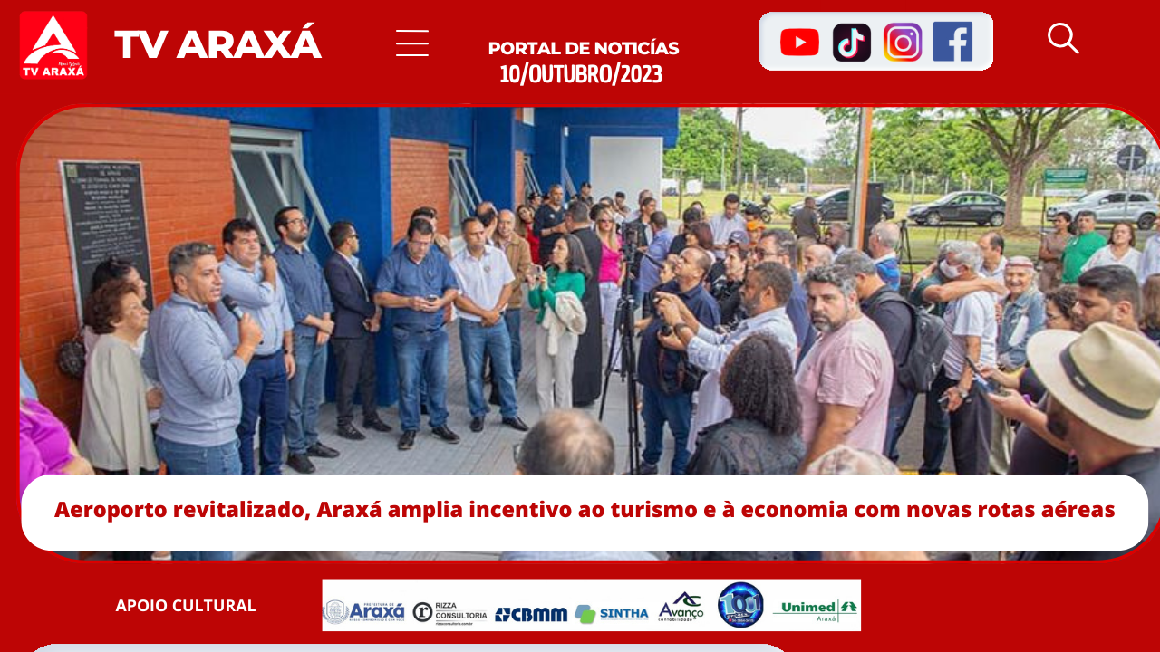 Araxá amplia incentivo ao turismo e à economia com novas rotas aéreas