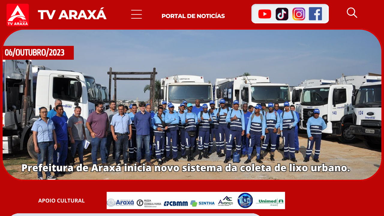 Prefeitura de Araxá inicia novo sistema da coleta de lixo urbano