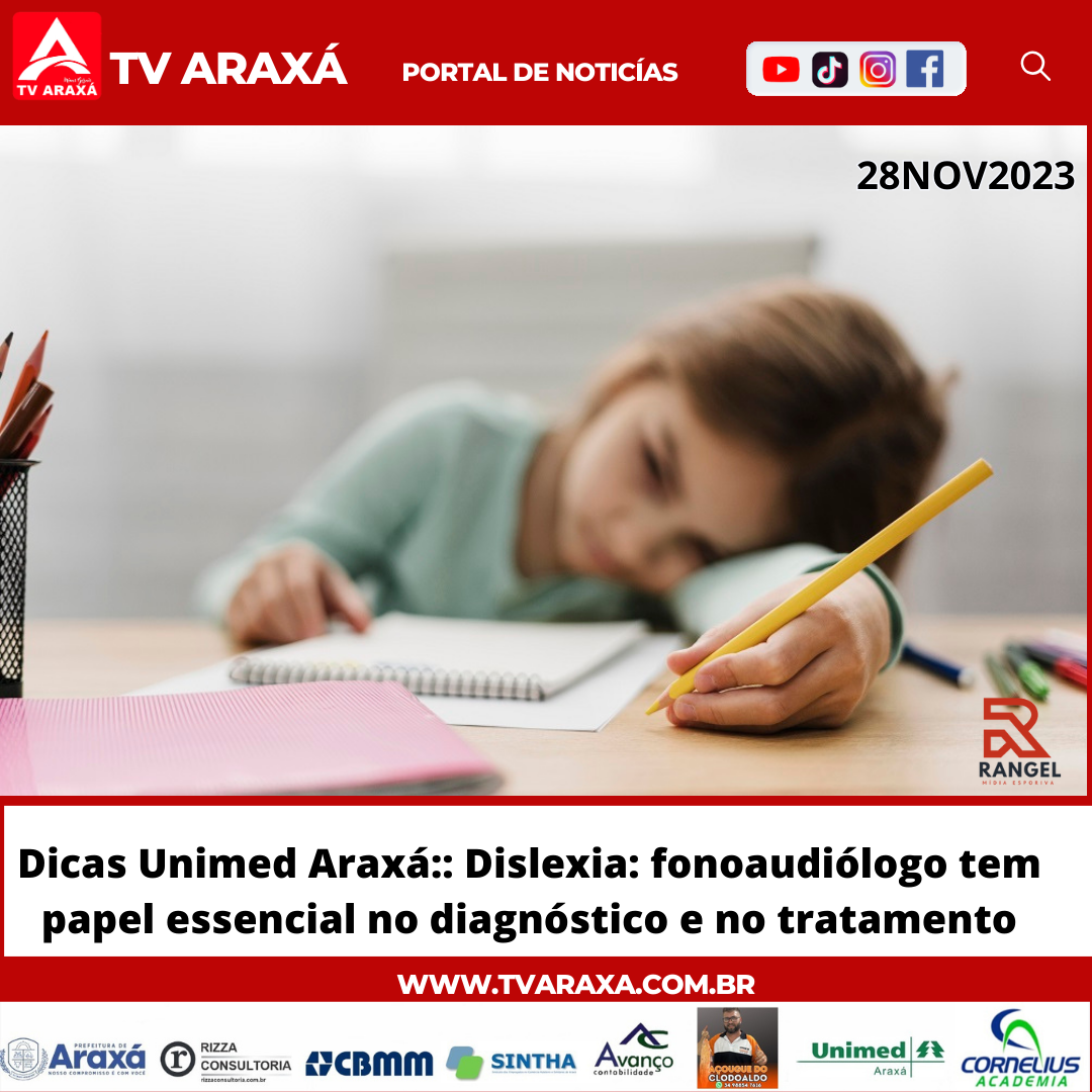 Dicas Unimed Araxá:: Dislexia: fonoaudiólogo tem papel essencial no diagnóstico e no tratamento