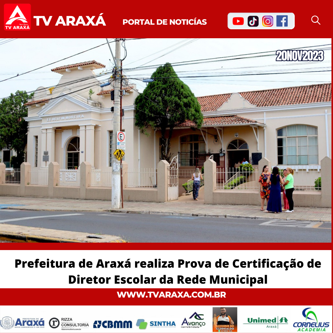 Prefeitura de Araxá realiza Prova de Certificação de Diretor Escolar da Rede Municipal