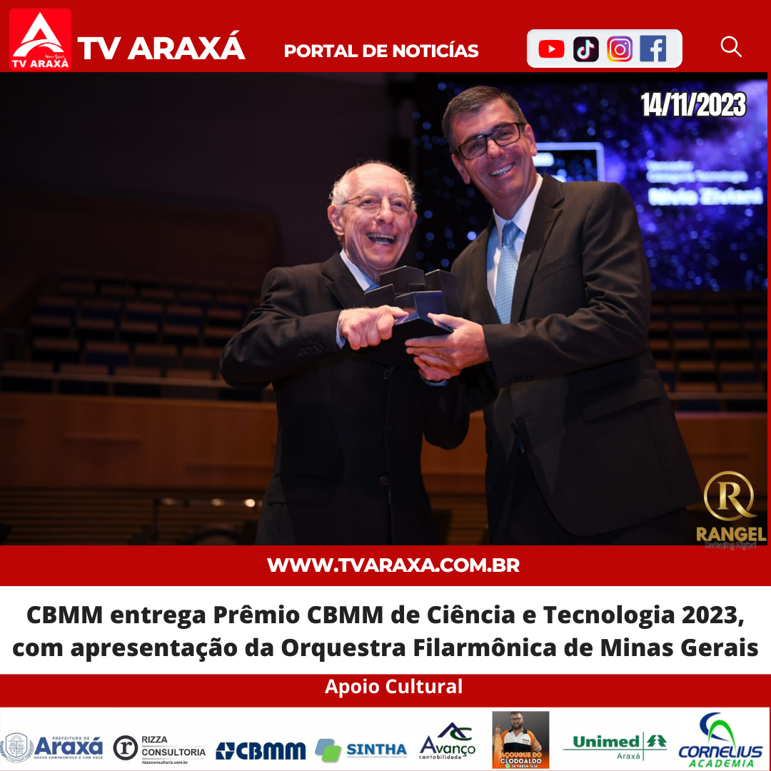 CBMM entrega Prêmio CBMM de Ciência e Tecnologia 2023, com apresentação da Orquestra Filarmônica de Minas Gerais