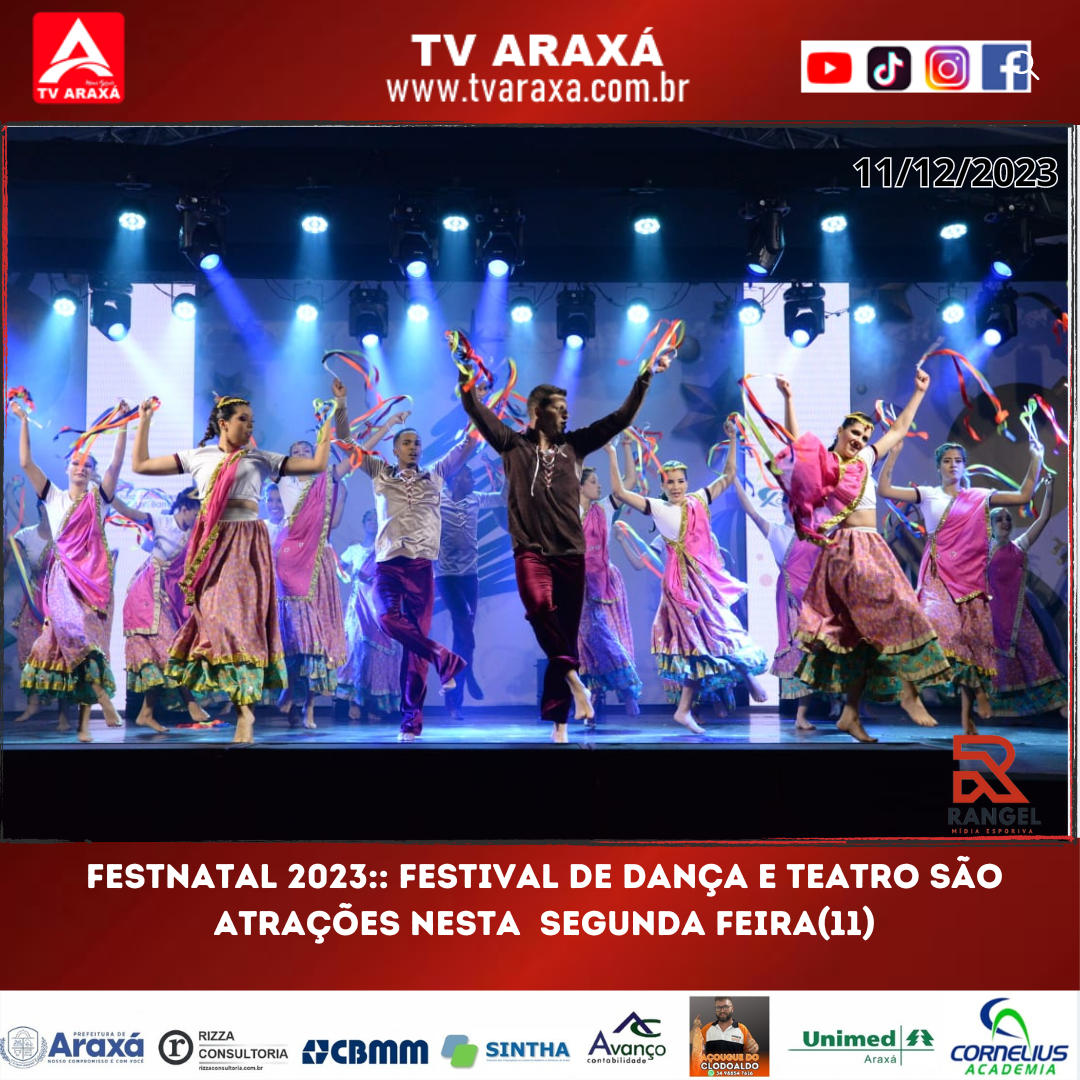 FestNatal 2023:: festival de dança e teatro são atrações nesta  segunda feira(11)