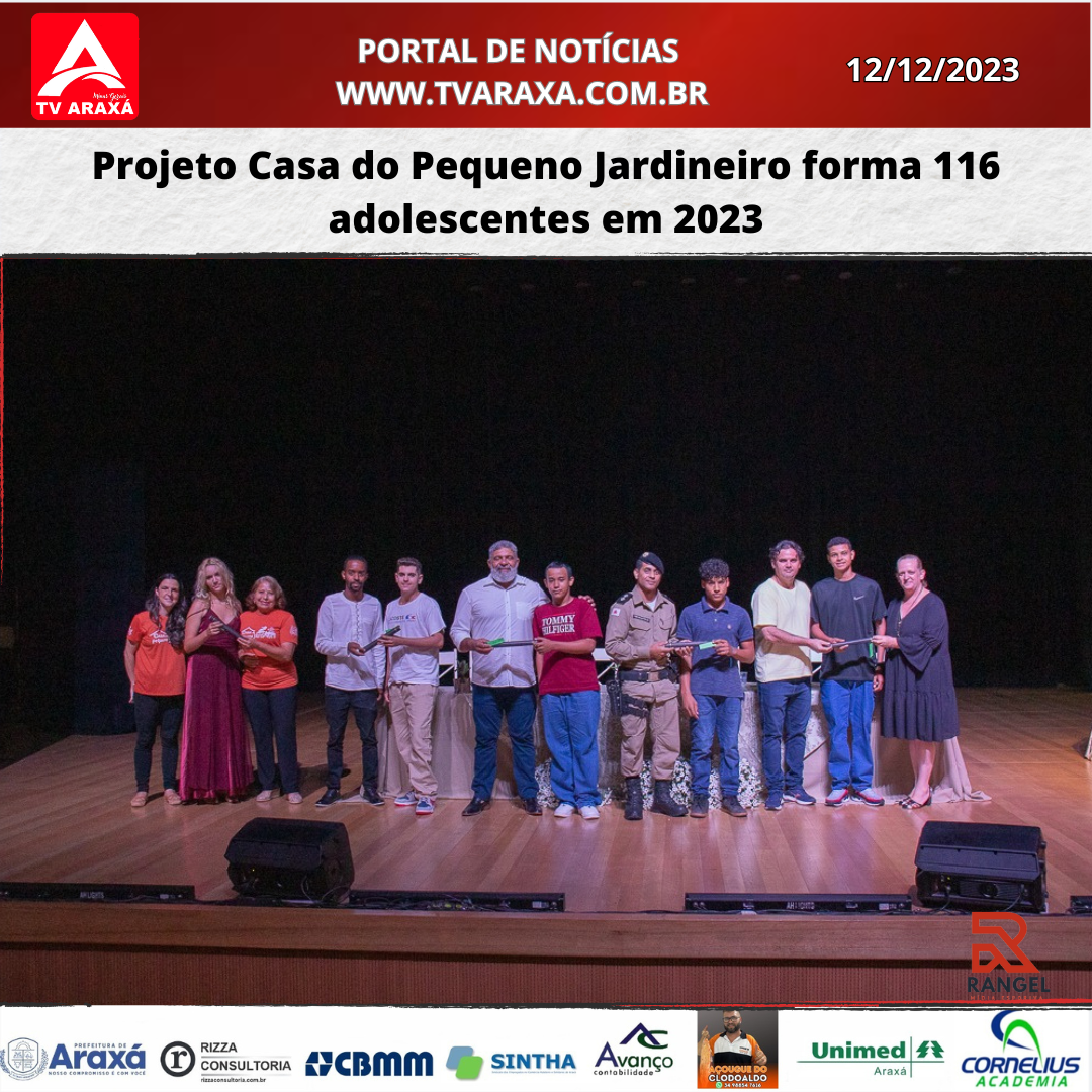 Projeto Casa do Pequeno Jardineiro forma 116 adolescentes em 2023