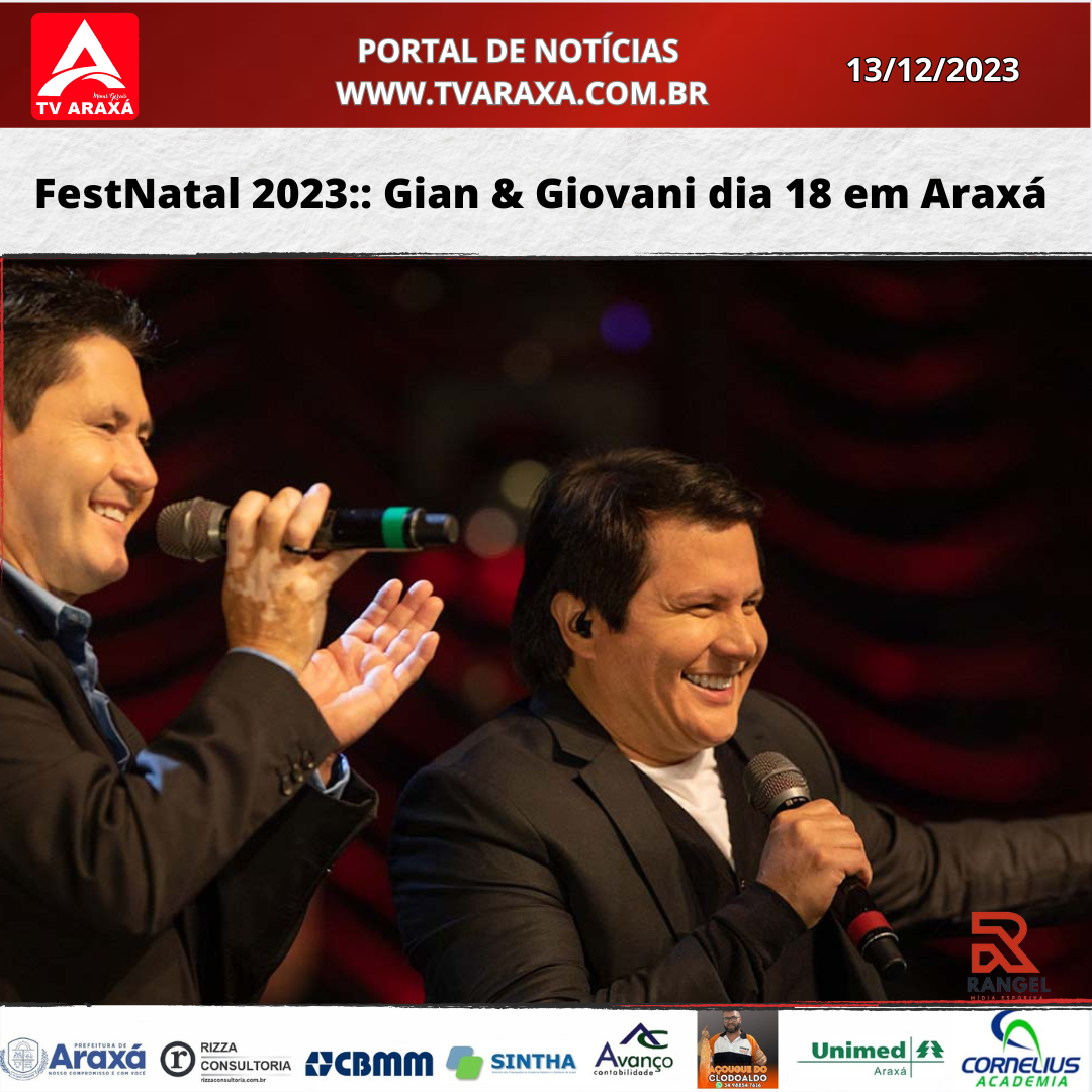 FestNatal 2023:: Gian & Giovani dia 18 em Araxá