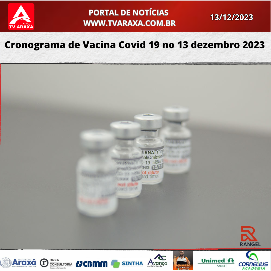 Cronograma de Vacina Covid 19 no 13 dezembro 2023