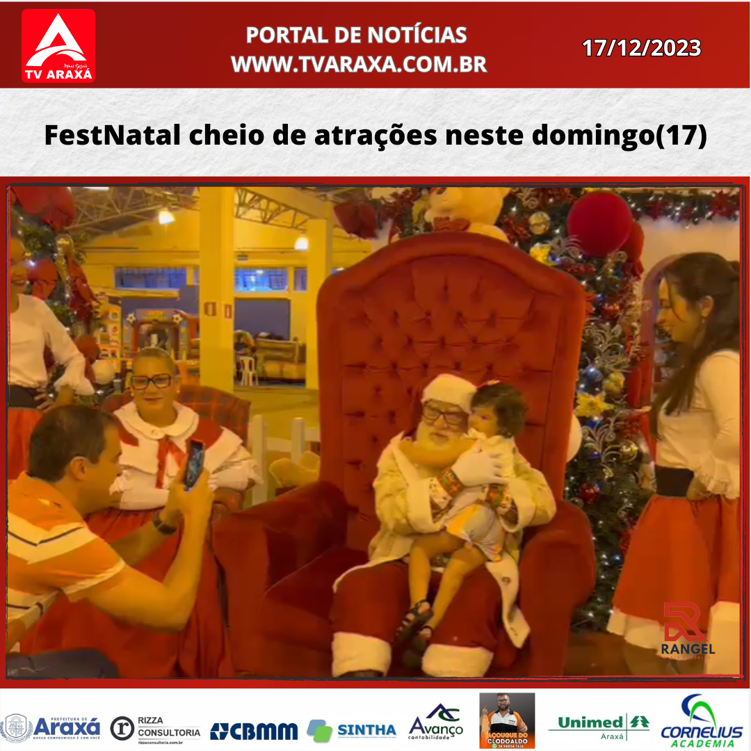 FestNatal cheio de atrações neste domingo(17)