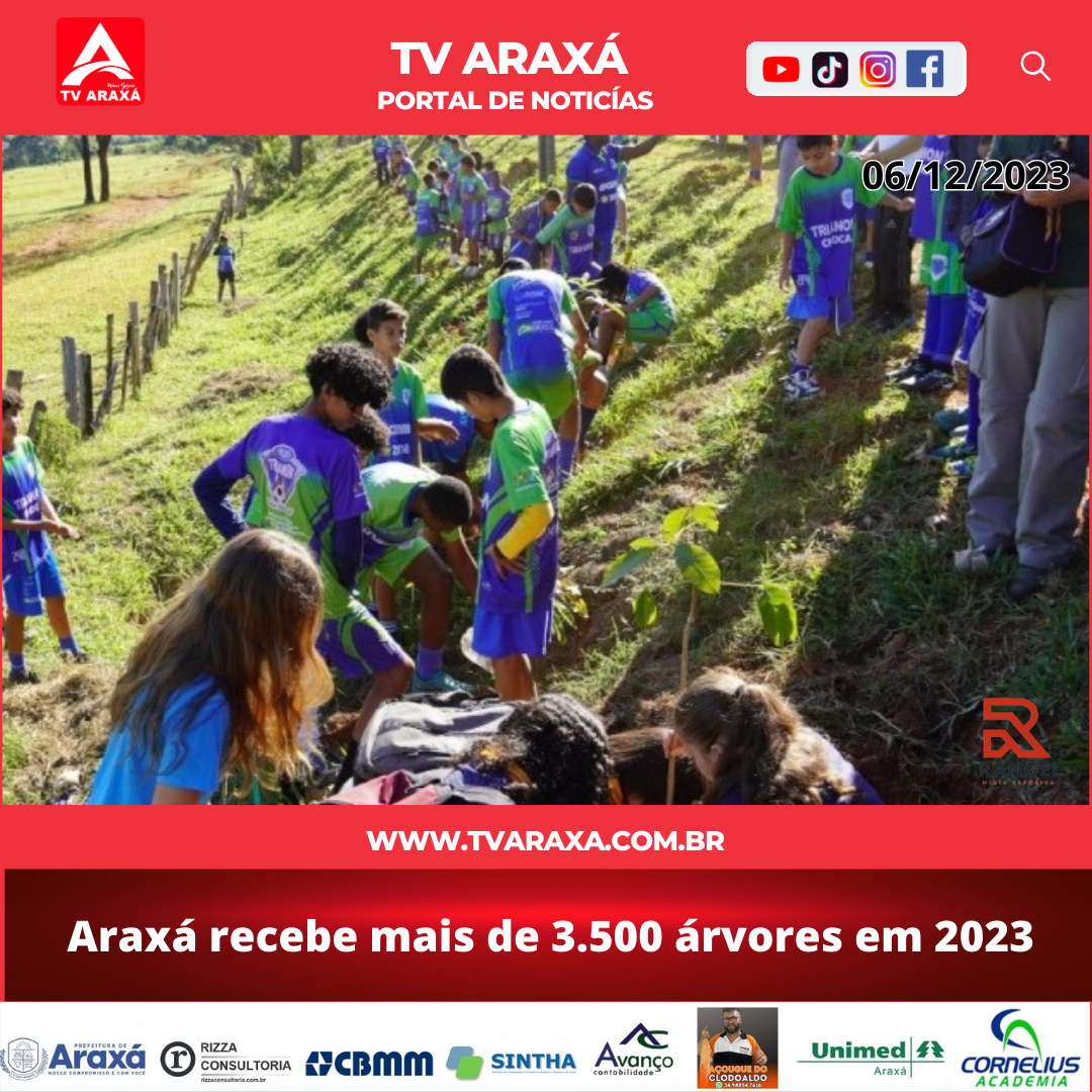 Araxá recebe mais de 3.500 árvores em 2023