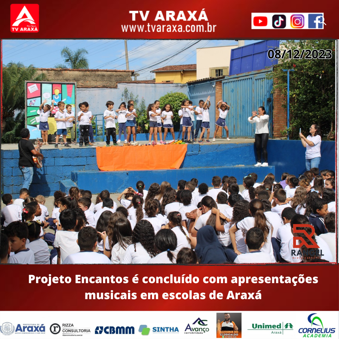 Projeto Encantos é concluído com apresentações musicais em escolas de Araxá