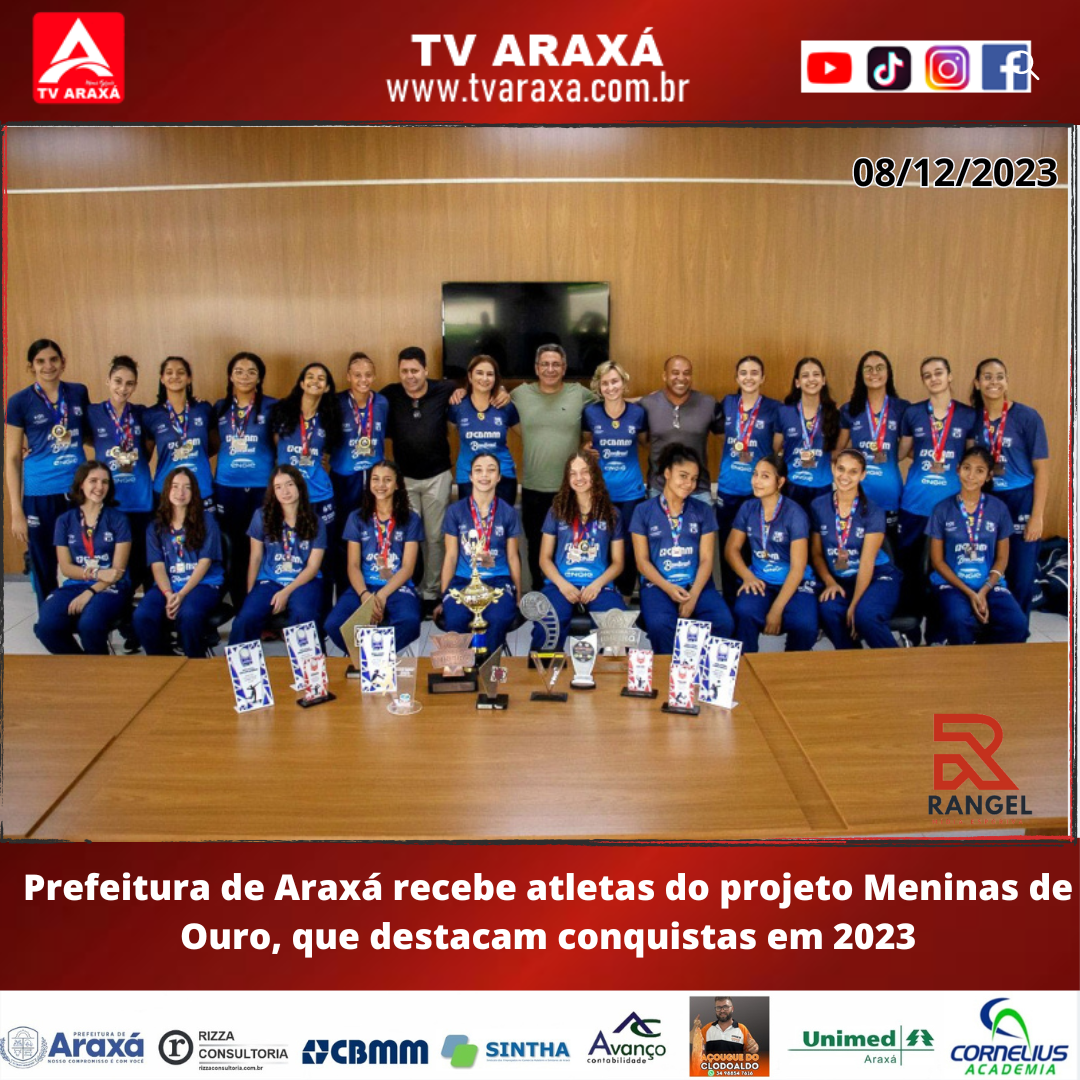 Prefeitura de Araxá recebe atletas do projeto Meninas de Ouro, que destacam conquistas em 2023