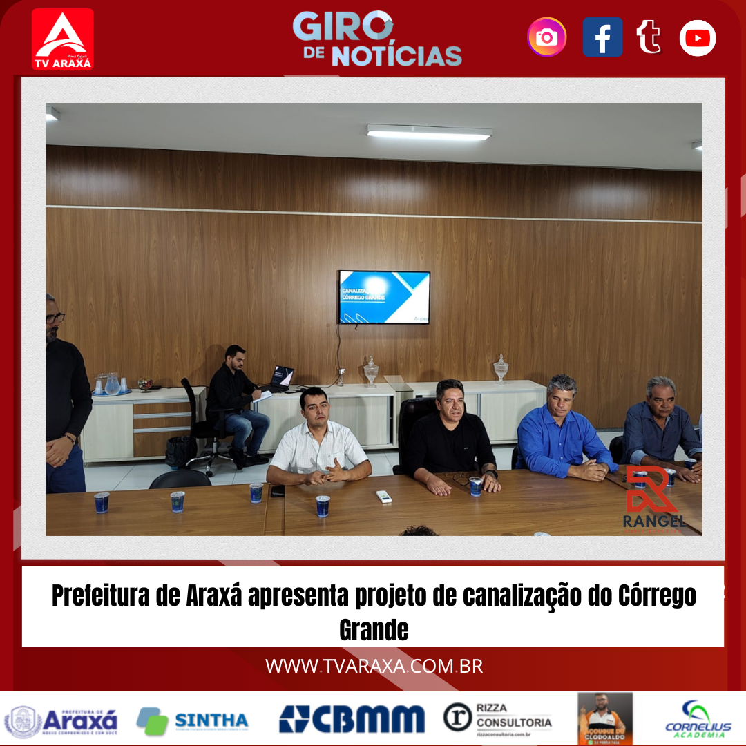 Prefeitura de Araxá apresenta projeto de canalização do Córrego Grande